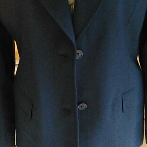 NEW Chadwick's Navy Blue Wool Blazer - Picture 2 of 10